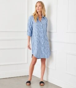 Stripe Shirtdress 13 Stripe Shirtdress -Karen Kane Store E971DD59 5775 411E 938E 9B57FC8ADFBD