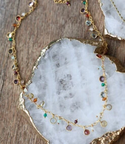 Multi Color Gemstone Necklace