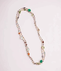 Multi Color Beaded Gemstone Necklace -Karen Kane Store F87391CA CFEC 4A5D B797 FE358A63314B