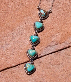 Kingman Turquoise Heart Necklace -Karen Kane Store FC751266 194E 4A33 BA64 CBCEB03A0DD6