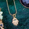 Hamsa Pendant Necklace -Karen Kane Store IMG 6433
