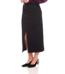 Lizbeth Front Slit Skirt 10 Lizbeth Front Slit Skirt -Karen Kane Store L09034 BLK karenkane 2025 fall 00 2