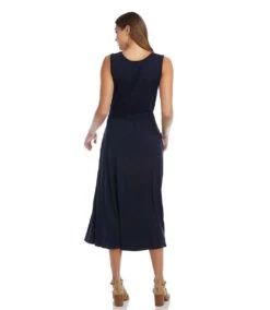 Sleeveless Artisan Dress -Karen Kane Store L13001 navy 002 a9ad8279 6715 4a6d bd99 02ec7450af76