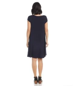 Maggie Trapeze Dress 15 Maggie Trapeze Dress -Karen Kane Store L13343 NAV 1010 14685a81 f263 400f 82ec d38aac47dd5f