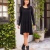 Long Sleeve Maggie Trapeze Dress