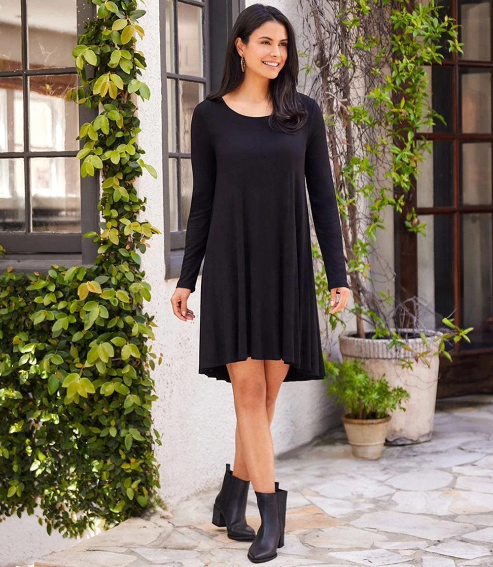 Long Sleeve Maggie Trapeze Dress 3 Long Sleeve Maggie Trapeze Dress