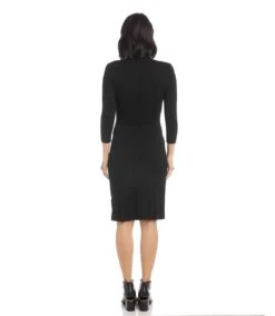 Cascade Wrap Dress -Karen Kane Store L13915 BLK 1410 b586cf85 9499 4c9e ac77 6cca433c41d2