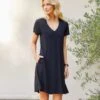 Quinn V-Neck Pocket Dress -Karen Kane Store L14244 82b85678 eb31 4cb7 8047 9c3e22a3f8e6