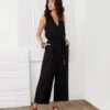 Cropped Jumpsuit -Karen Kane Store L45226 black 001 93fa2c4e 7af4 46ff ab7d 0a9703659bbe