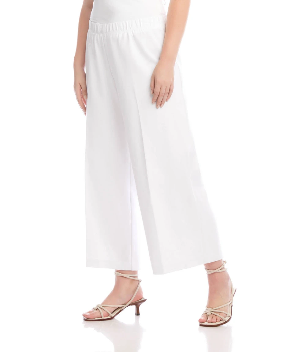 Plus Size Cropped Wide-Leg Pants 4 Plus Size Cropped Wide-Leg Pants - Image 2