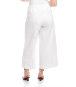 Plus Size Cropped Wide-Leg Pants 8 Plus Size Cropped Wide-Leg Pants -Karen Kane Store L51101W WHT KK 2025 Summer 00 3
