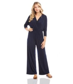Petite Size Travel Jersey Jumpsuit -Karen Kane Store L51500P NAV karenkane 2024 winter 00 4