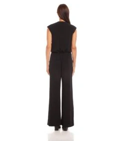 Sleeveless Travel Jersey Jumpsuit 16 Sleeveless Travel Jersey Jumpsuit -Karen Kane Store L51506 BLK karenkane 2025 Spring 00 3