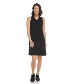 Sleeveless Zip-Up Travel Dress -Karen Kane Store L51537 BLK 0686 104d0540 da8d 4bfa aa8b fe1bede85818