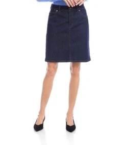 Denim Short Skirt -Karen Kane Store L66510 IND karenkane 2025 fall 00 1
