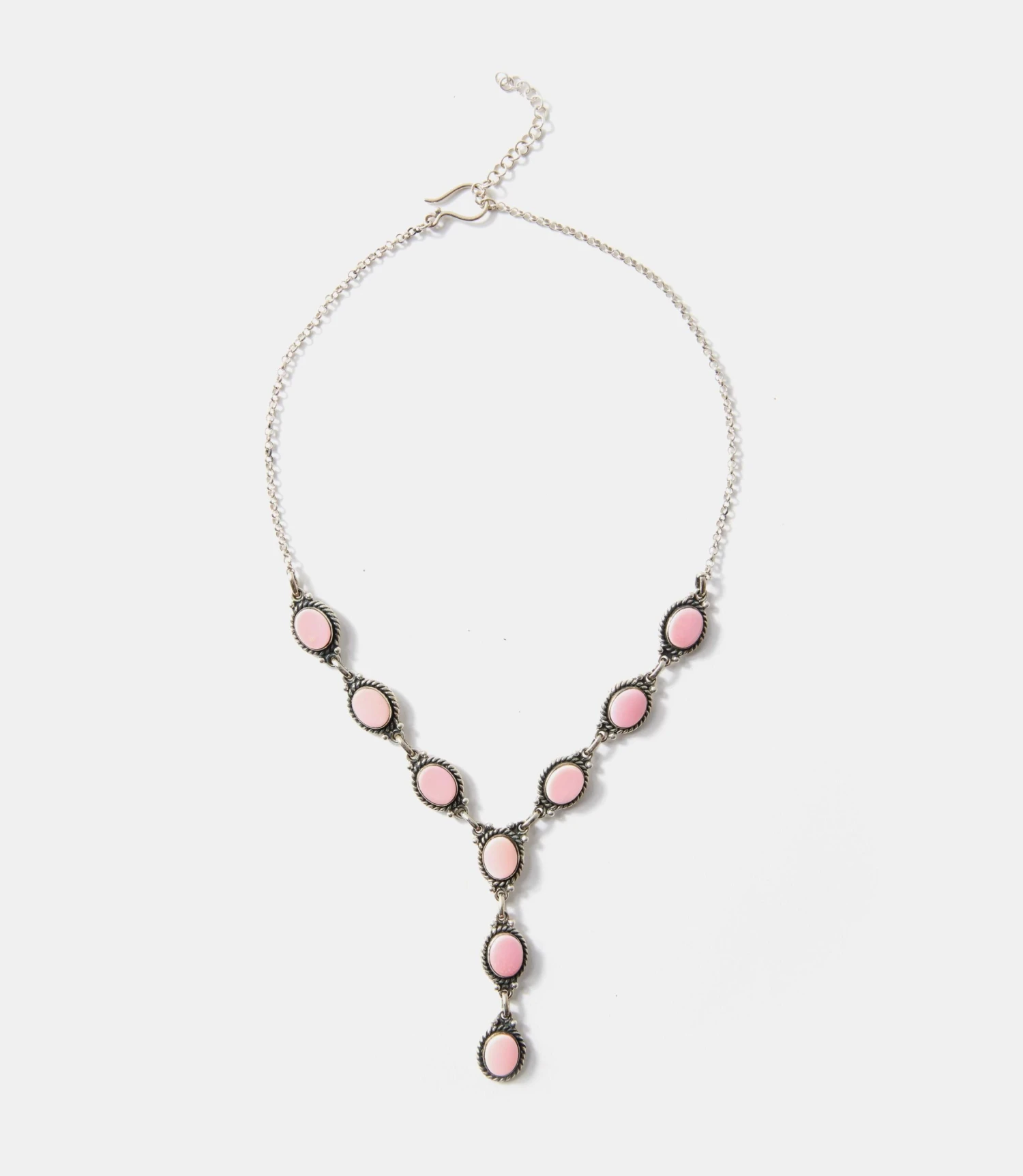 Pink Conch Lariat Necklace 4 Pink Conch Lariat Necklace - Image 2
