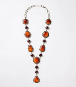 Spiny Oyster Lariat Necklace