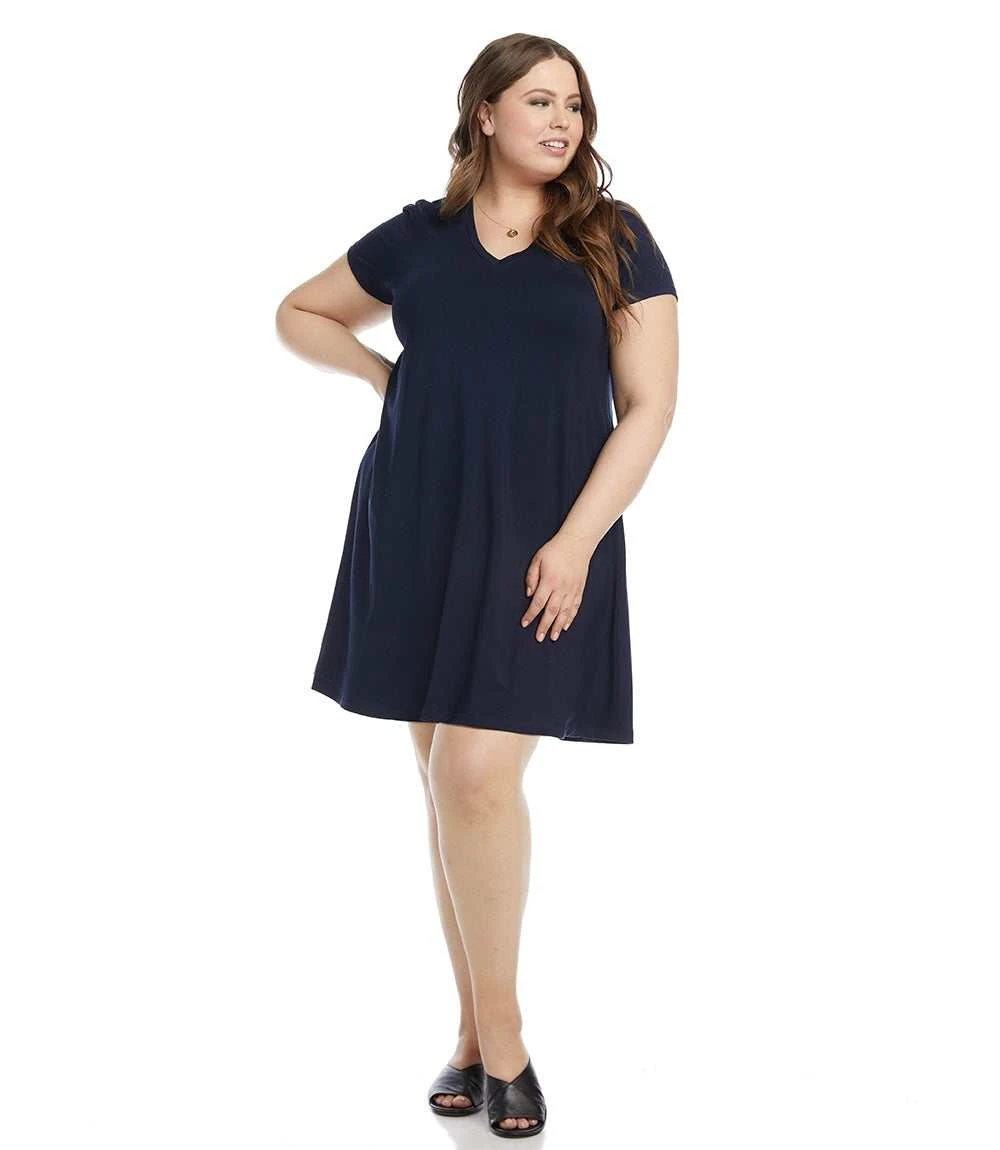 Plus Size Quinn V-Neck Pocket Dress 7 Plus Size Quinn V-Neck Pocket Dress - Image 5
