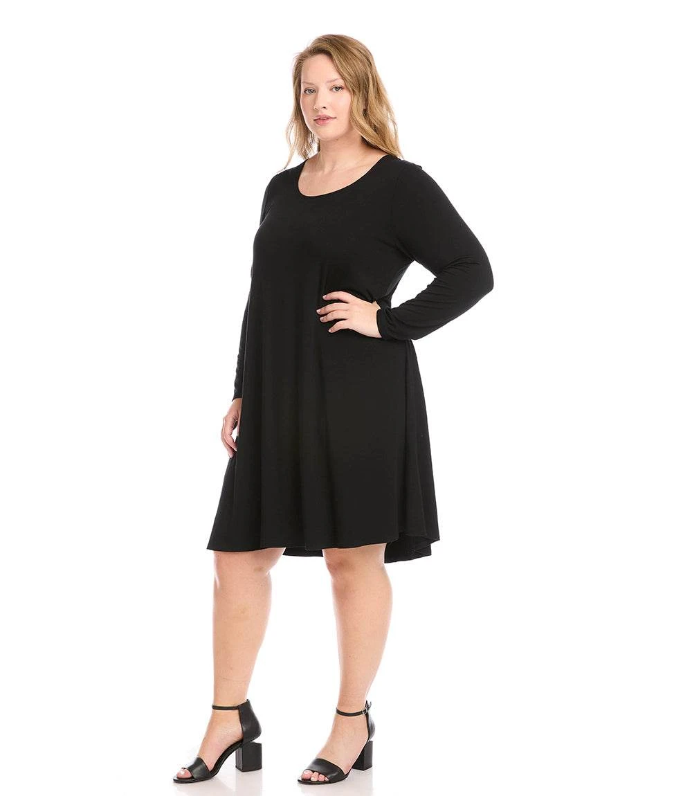Plus Size Long Sleeve Maggie Dress 6 Plus Size Long Sleeve Maggie Dress - Image 4