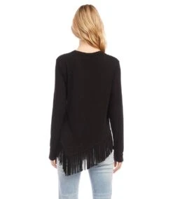 Petite Size Asymmetric Fringe Top 10 Petite Size Asymmetric Fringe Top -Karen Kane Store karenkane 2023 fall 3L13189 BLK 003 a009a395 6966 4880 be70 94ca6312512d