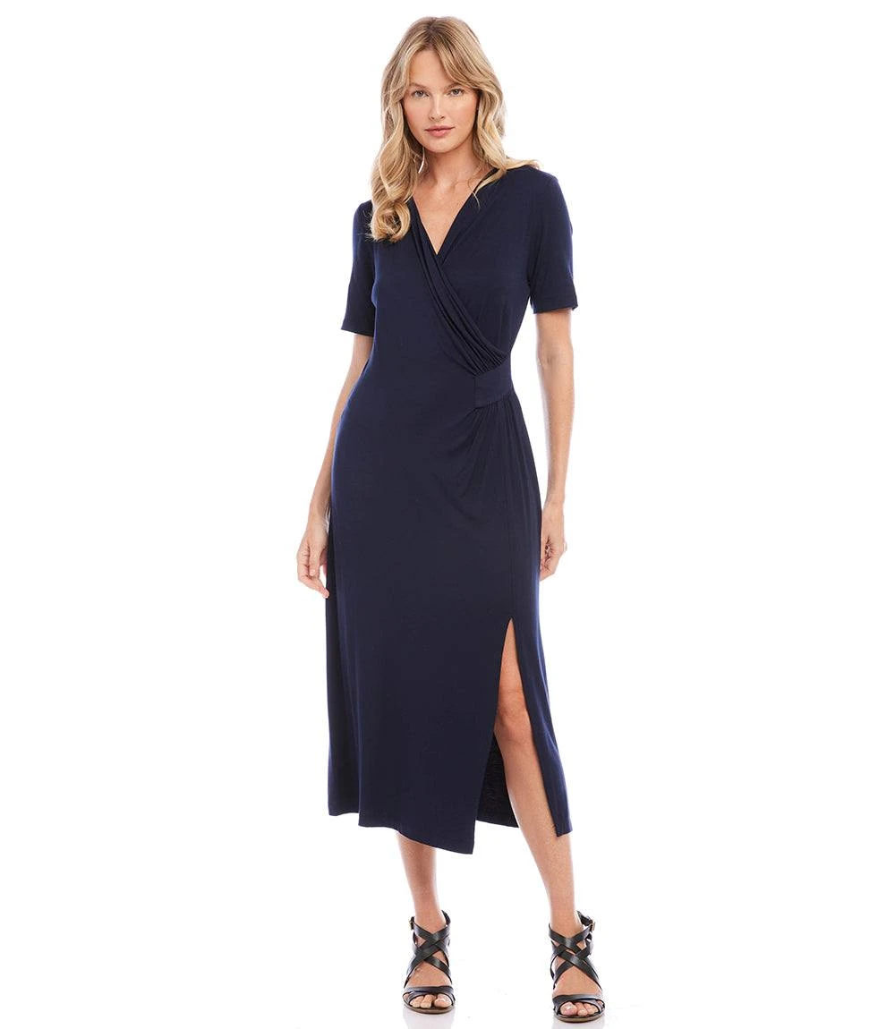 Faux Wrap Midi Dress 4 Faux Wrap Midi Dress - Image 2