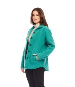 Petite Size Brushed Shirt Jacket -Karen Kane Store karenkane 2024 fall 3L08300P GLS 002
