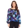 Petite Size Boatneck Drape Top 1 Petite Size Boatneck Drape Top -Karen Kane Store karenkane 2024 fall 3L10400P PRT 001