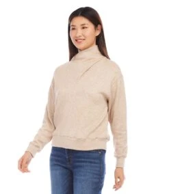 Faux Wrap Turtleneck -Karen Kane Store karenkane 2024 fall 3L57506 OAT 00 2