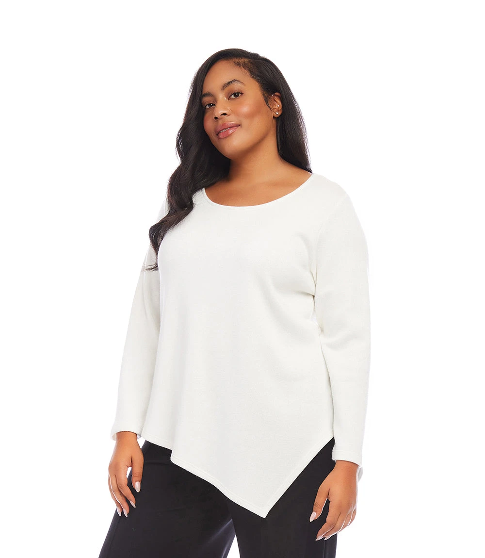 Plus Size Long Sleeve Asymmetric Top 4 Plus Size Long Sleeve Asymmetric Top - Image 2