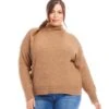 Plus Size Mock Neck Sweater -Karen Kane Store karenkane 2024 fall 3N94268W WAL 00 1