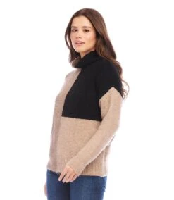 Petite Size Colorblock Sweater -Karen Kane Store karenkane 2024 fall 3N94275P MUL 00 2
