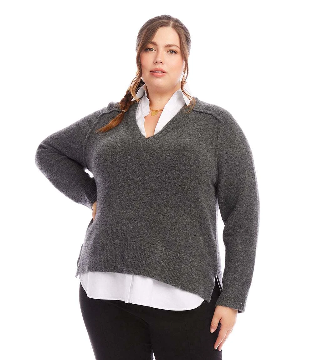 Plus Size Layered Sweater 3 Plus Size Layered Sweater