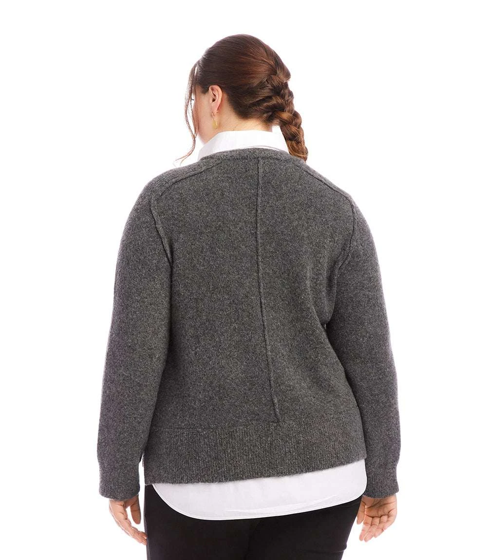 Plus Size Layered Sweater 5 Plus Size Layered Sweater - Image 3