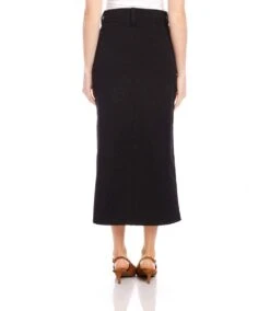Chelsea Midi Skirt -Karen Kane Store karenkane 2024 fall L09032 BLK 003