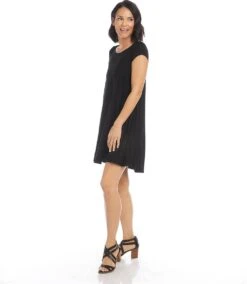 Petite Size Maggie Trapeze Dress -Karen Kane Store karenkane 2024 spring L13343P BLK 004