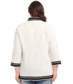 Plus Size The St. Tropez Tunic -Karen Kane Store karenkane 2024 summer 2L00402W OFB 004