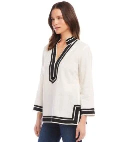 Petite Size The St. Tropez Tunic -Karen Kane Store karenkane 2024 summer 2L00402 OFB 002 77b685c4 d84d 4316 ba1c 67ccc776bf37