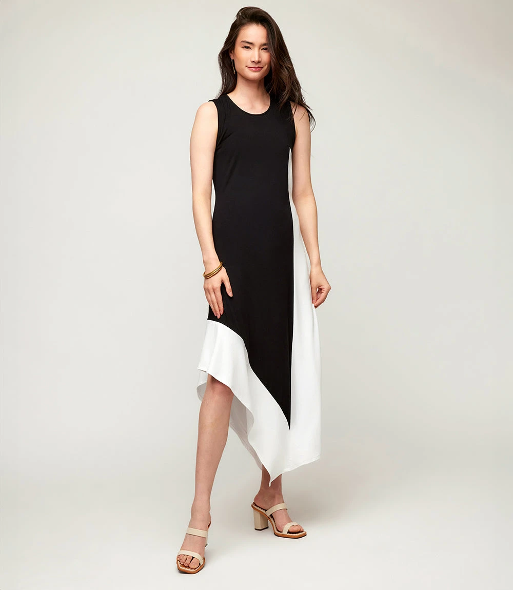 Asymmetric Colorblock Dress 4 Asymmetric Colorblock Dress - Image 2