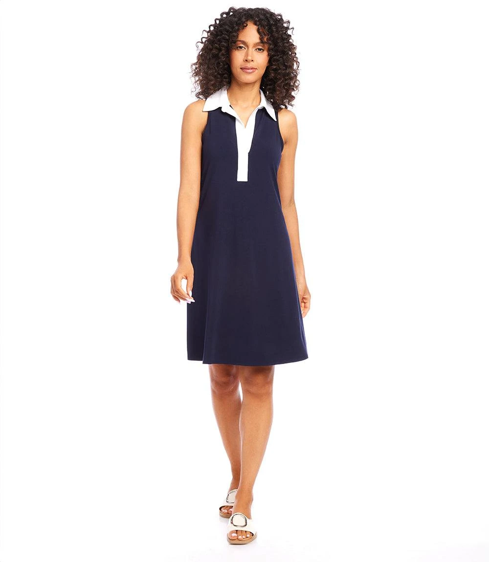 Contrast Placket Dress 4 Contrast Placket Dress - Image 2