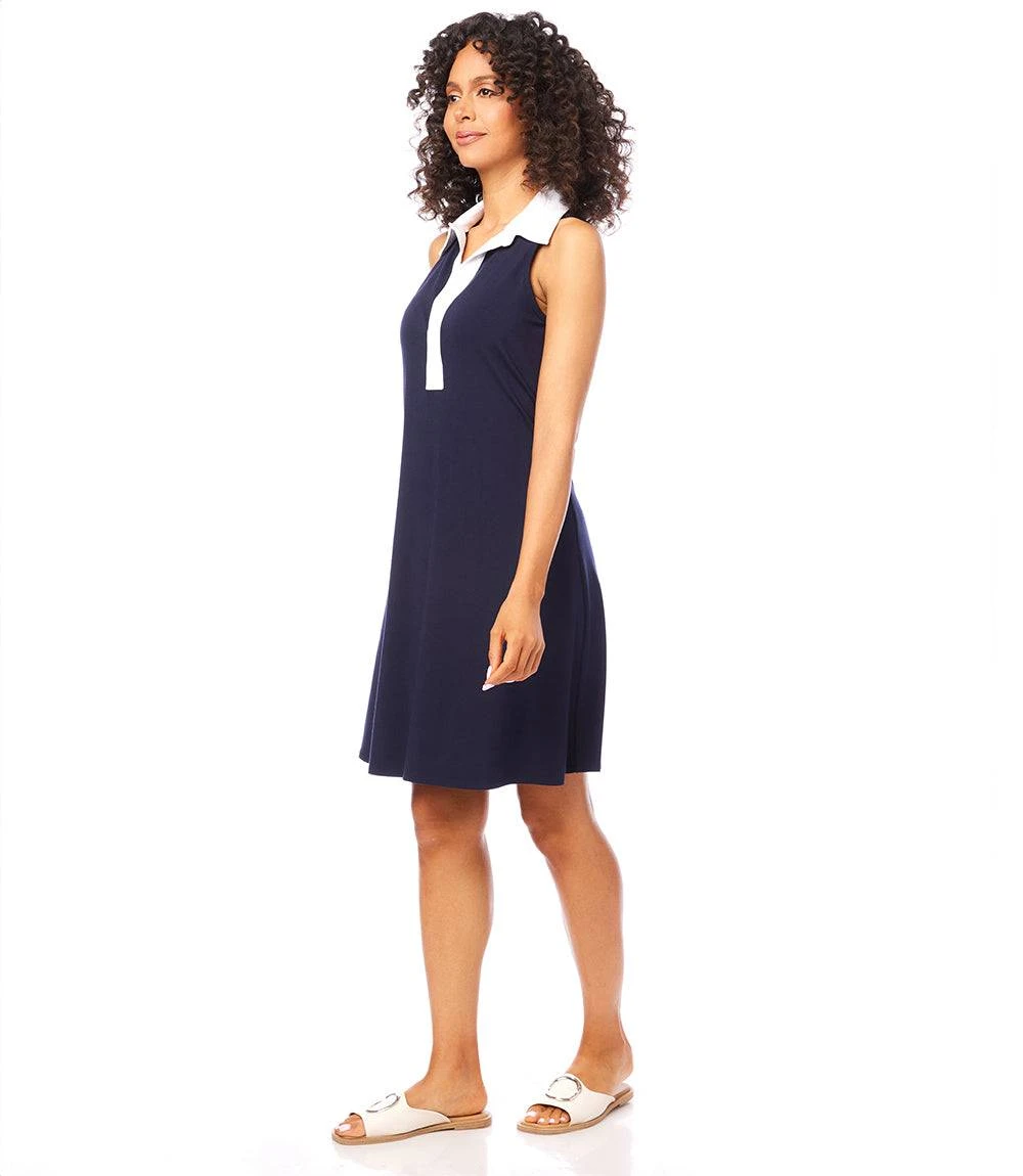 Contrast Placket Dress 5 Contrast Placket Dress - Image 3