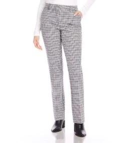 Plaid Trouser 10 Plaid Trouser -Karen Kane Store karenkane 2024 winter 4L09301 PLA 00 1