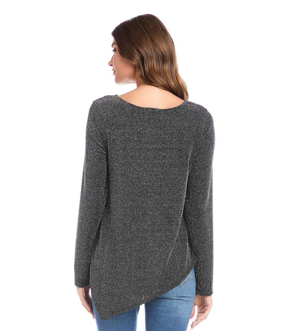 Long Sleeve Asymmetric Hem Top 4 Long Sleeve Asymmetric Hem Top - Image 2