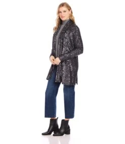 Sequin Duster 10 Sequin Duster -Karen Kane Store karenkane 2024 winter 4L30503 SMO 00 2
