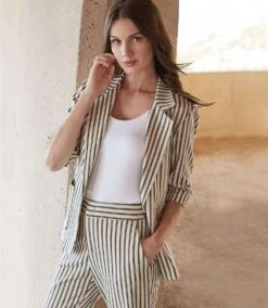 Stripe Pants -Karen Kane Store stripe 5 zoom 3839755d 9be3 4171 8f8d 11f860949434